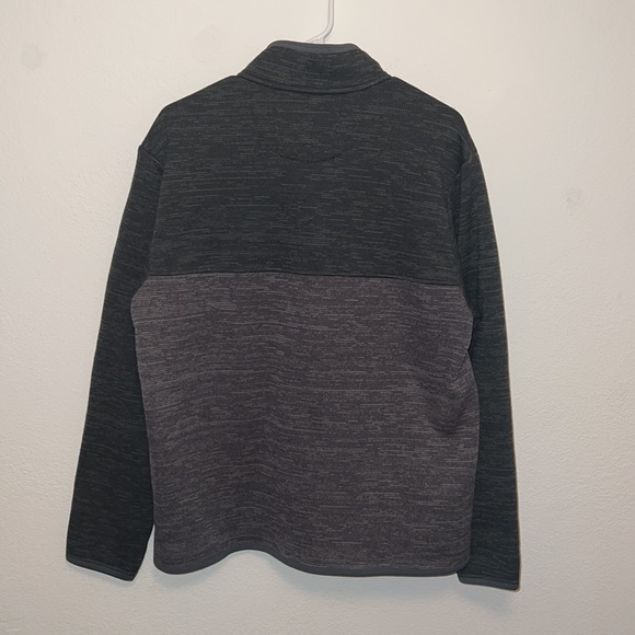 LIKE NEW - UNTUCKit mens army green/grey quarter zip sweatshirt - Picture 4 of 4